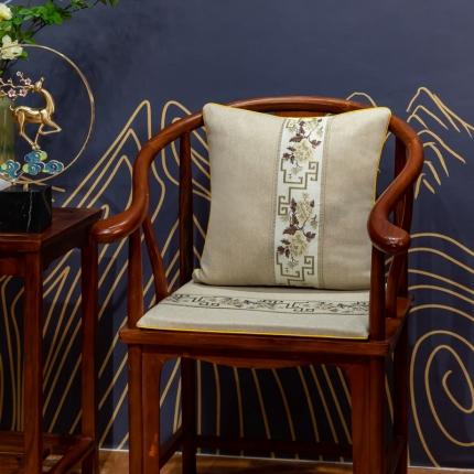 91家纺网 家纺一手货源 找家纺 （总）北辰 2023新款中式抱枕靠垫沙发靠背青花瓷抱枕