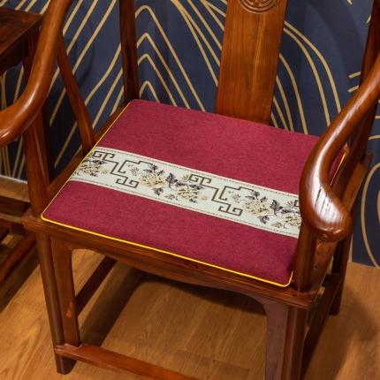 北辰 2023新款中式坐垫椅垫红木沙发垫圈椅垫 青花瓷红