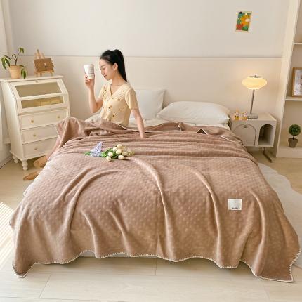 91家纺网 家纺一手货源 找家纺 （总）艾佳软糯撸猫毯夏被毯四季空调毯华芙绒毛毯子双层复合毯