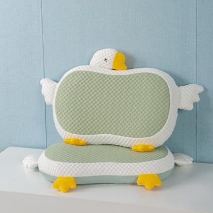 91家纺网 家纺一手货源 找家纺 麦肯锡 2023新款 凉感豆豆猫肚枕大胖鹅系列 豆绿