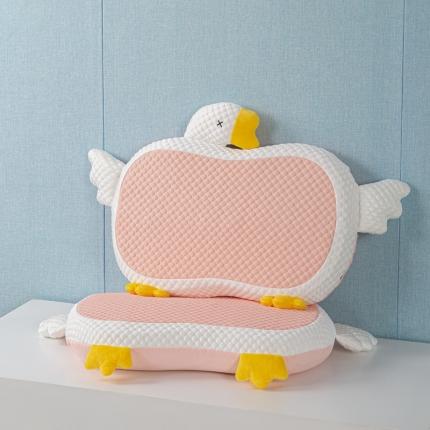 91家纺网 家纺一手货源 找家纺 麦肯锡 2023新款 凉感豆豆猫肚枕大胖鹅系列 粉色