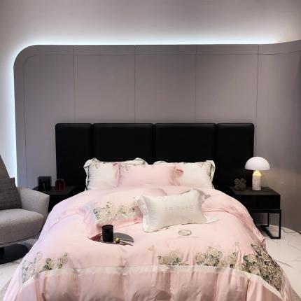 91家纺网 家纺一手货源 找家纺 （总）太古汇 2023新款兰精天丝玫瑰庄园系列四件套