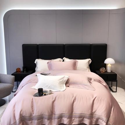 太古汇 23年兰精天丝蔚蓝系列四件套 蔚蓝-粉