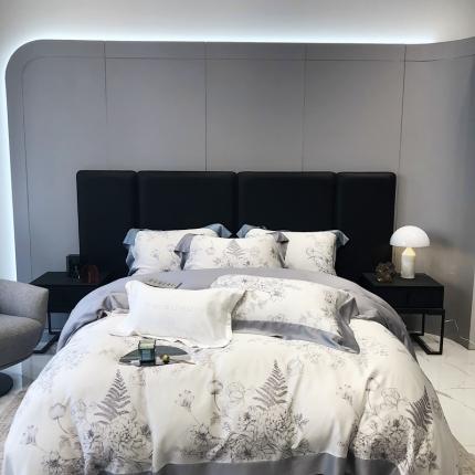 太古汇 23年兰精天丝印花“乔纳森”系列四件套 乔纳森-灰色