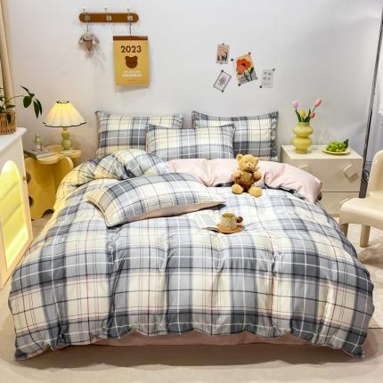 91家纺网 家纺一手货源 找家纺 (总) 子钦 2023新款双面水洗真丝印花四件套