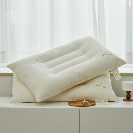 91家纺网 家纺一手货源 找家纺 （总）2025新款 原棉绗缝乳胶枕头 原生态全荞麦护颈枕 荞麦枕芯