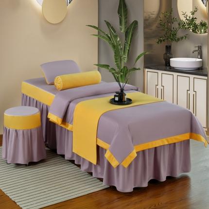 依然佳2023新款荷兰尼美容床罩系列—温婉佳人 温婉佳人紫色