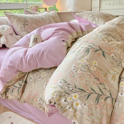 柠馨 2023新款13376可爱系列全棉印花四件套 绯羽