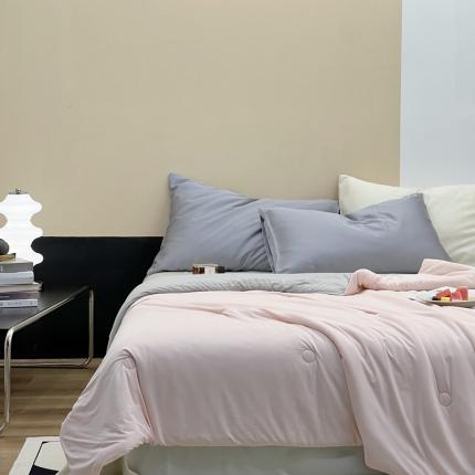 91家纺网 家纺一手货源 找家纺 芯氧 2023新款李官奇凉感丝夏被 草莓奶盖