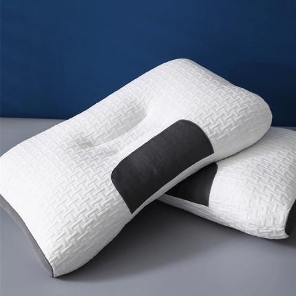 新款3D分区针织护颈枕芯SPA助眠按摩枕头