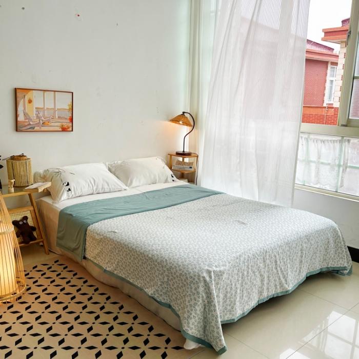 91家纺网 家纺一手货源 找家纺 蓝庭云小棉天丝棉凉感小清新夏凉被卡通可机洗亲肤空调被双人被 风浅