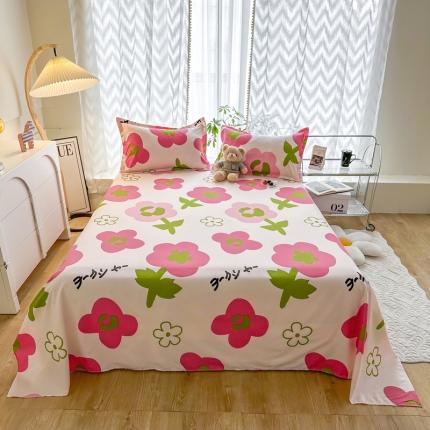 91家纺网 家纺一手货源 找家纺 维娜斯 2023新款芦荟棉单床单 理想