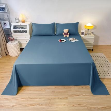 维娜斯 2023新款纯色柔感单床单 蓝色