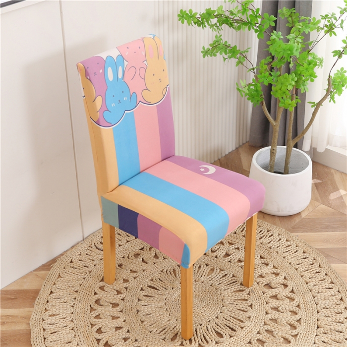 91家纺网 家纺一手货源 找家纺 雅竹 弹力餐椅座套 彩条