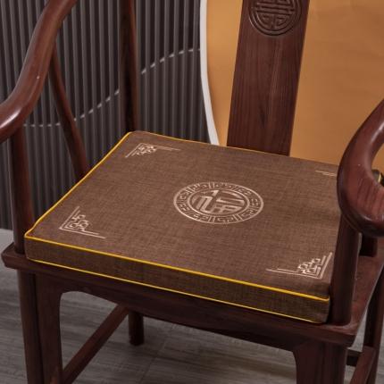 91家纺网 家纺一手货源 找家纺 （总）北辰 2023新款中式坐垫刺绣椅垫红木沙发绣花垫