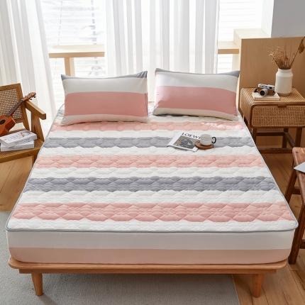 91家纺网 家纺一手货源 找家纺 （总）蕾诺 2023新款水洗磨毛夹棉床笠