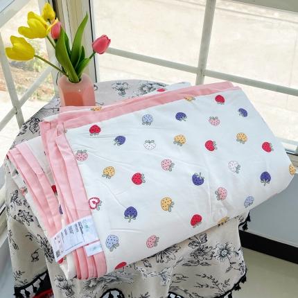 蓝庭云小棉天丝棉凉感小清新夏凉被卡通可机洗亲肤空调被双人被 趣多多