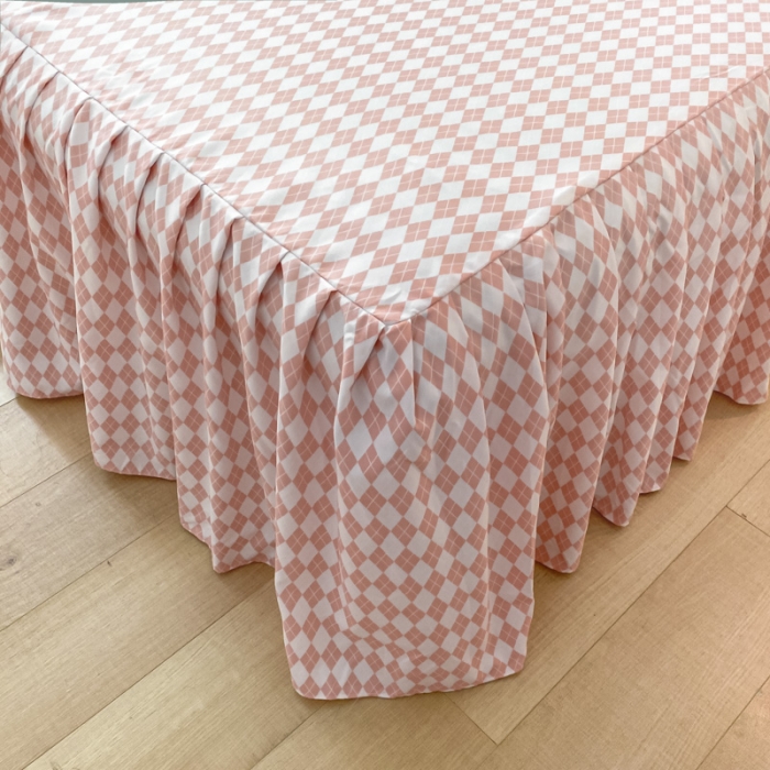 91家纺网 家纺一手货源 找家纺 艾橙家纺 2023新款小清新韩版磨毛花边四件套 花束之美