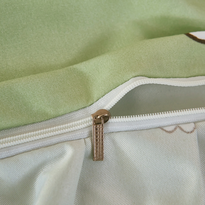 91家纺网 家纺一手货源 找家纺 艾橙家纺 2023新款小清新韩版磨毛花边四件套 开心伙伴