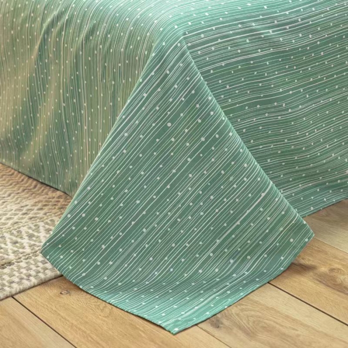 91家纺网 家纺一手货源 找家纺 艾橙家纺 2023新款小清新韩版磨毛花边四件套 明月花