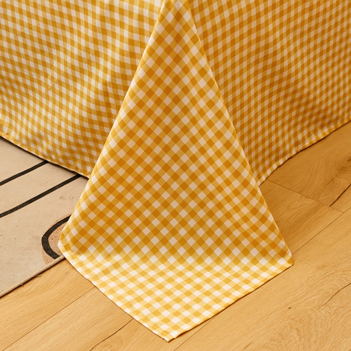 91家纺网 家纺一手货源 找家纺 艾橙家纺 2023新款小清新韩版磨毛花边四件套 沁香花语