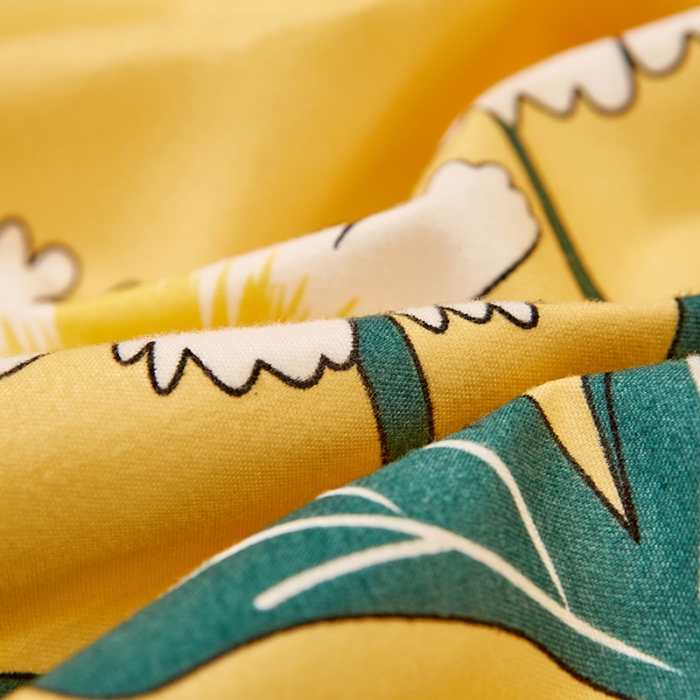 91家纺网 家纺一手货源 找家纺 艾橙家纺 2023新款小清新韩版磨毛花边四件套 沁香花语