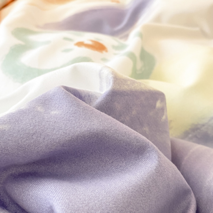 91家纺网 家纺一手货源 找家纺 艾橙家纺 2023新款小清新韩版磨毛花边四件套 轻松假日