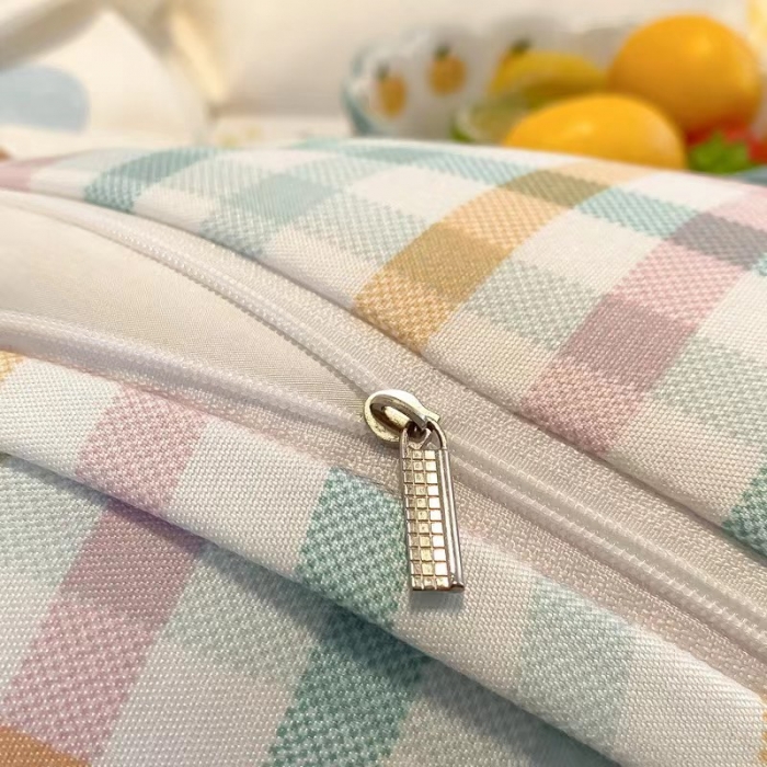 91家纺网 家纺一手货源 找家纺 艾橙家纺 2023新款小清新韩版磨毛花边四件套 心动时刻