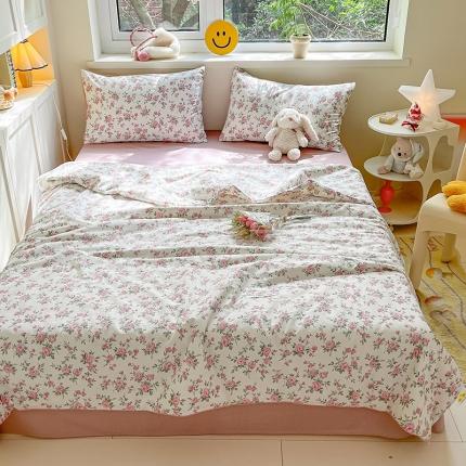 柠馨 2023新款全棉印花夏被 花恋