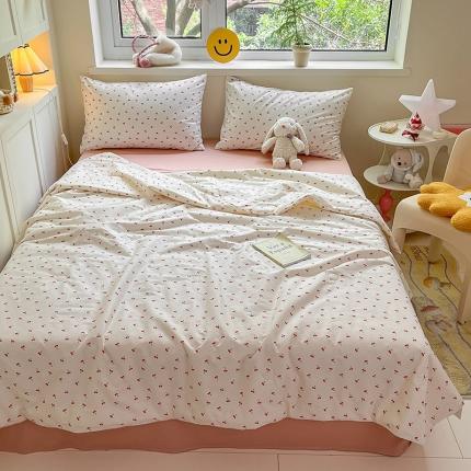 柠馨 2023新款全棉印花夏被 樱桃醉