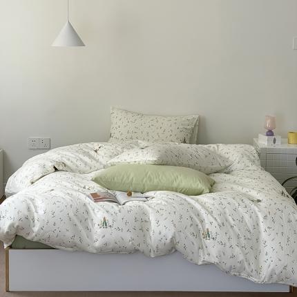 91家纺网 家纺一手货源 找家纺 （总）荣轩家居 2023新款A类全棉双层纱印花四件套