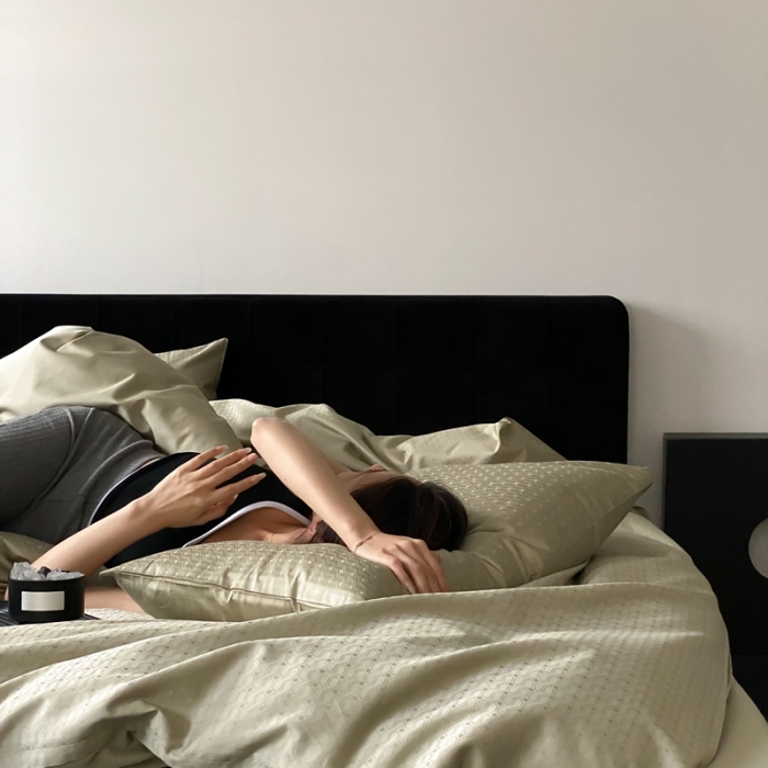 91家纺网 家纺一手货源 找家纺 （总）梦享生活家居 2023新款全棉100支贡缎提花系列四件套