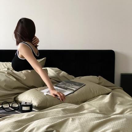 梦享生活家居 2023新款全棉100支贡缎提花系列四件套 时光旅者-绿