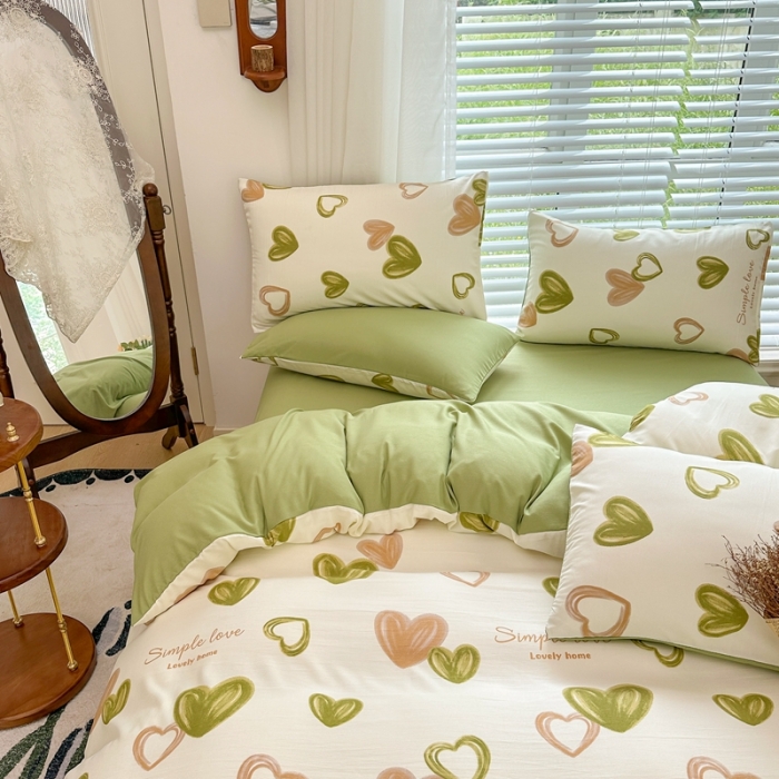 91家纺网 家纺一手货源 找家纺 （总）菲度家纺 2023新款直播爆款水洗棉麻双层纱四件套