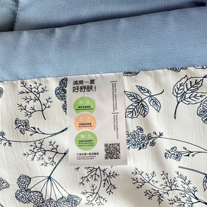 91家纺网 家纺一手货源 找家纺 （总）菲度家纺 2023新款水洗棉麻夏被四件套