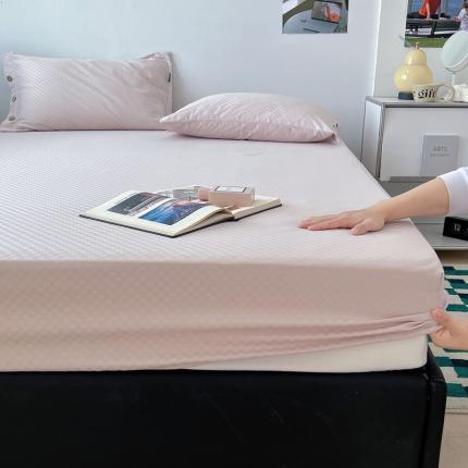 91家纺网 家纺一手货源 找家纺 （总）三朵 2023新款全棉提花贡缎锻格单品床笠