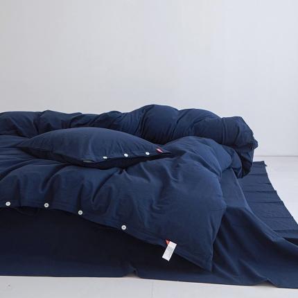 91家纺网 家纺一手货源 找家纺 （总）安莱生活 2023年水洗棉全棉色经色纬高支高密纽扣款工艺四件套