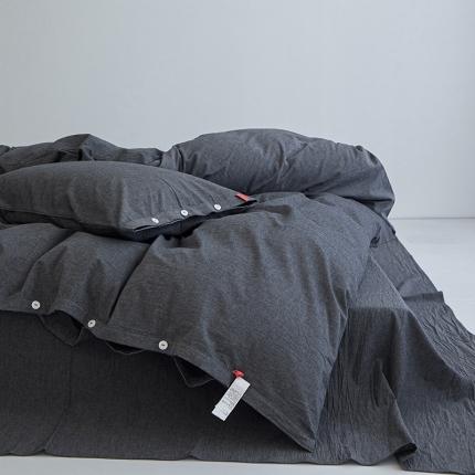 91家纺网 家纺一手货源 找家纺 （总）安莱生活 2023年水洗棉全棉色经色纬高支高密纽扣款工艺四件套