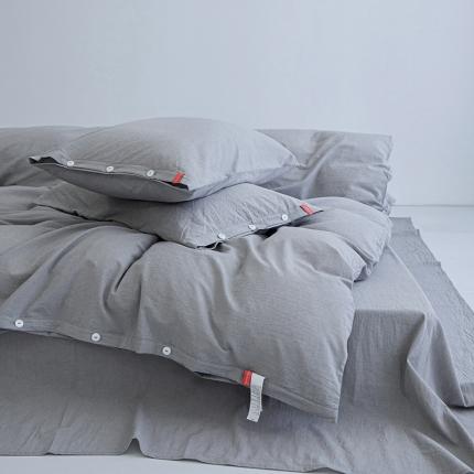 91家纺网 家纺一手货源 找家纺 （总）安莱生活 2023年水洗棉全棉色经色纬高支高密纽扣款工艺四件套