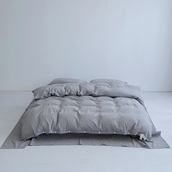 91家纺网 家纺一手货源 找家纺 （总）安莱生活 2023年水洗棉全棉色经色纬高支高密纽扣款工艺四件套