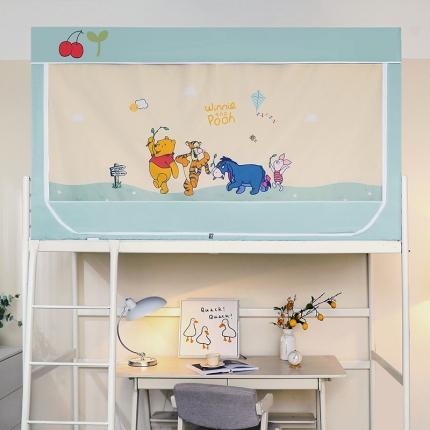 91家纺网 家纺一手货源 找家纺 （总）安金 2023新款涂层99％强遮光学生蚊帐床帘一体印花