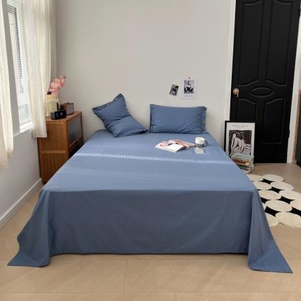 91家纺网 家纺一手货源 找家纺 （总）三朵 2023新款全棉提花贡缎锻格单品床单