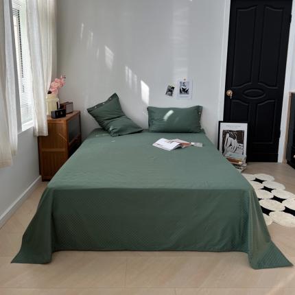 91家纺网 家纺一手货源 找家纺 （总）三朵 2023新款全棉提花贡缎锻格单品床单