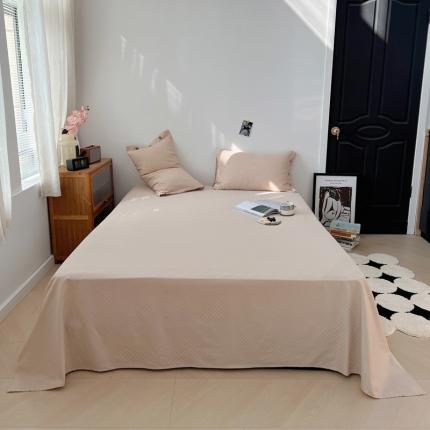 91家纺网 家纺一手货源 找家纺 （总）三朵 2023新款全棉提花贡缎锻格单品床单