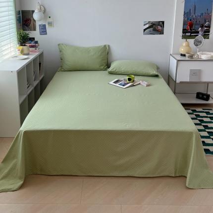 91家纺网 家纺一手货源 找家纺 （总）三朵 2023新款全棉提花贡缎锻格单品床单