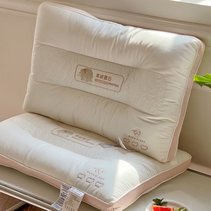 91家纺网 家纺一手货源 找家纺 微枕芯羊绒蛋白枕 枕芯 成人护颈枕头单只装有版权盗版必究