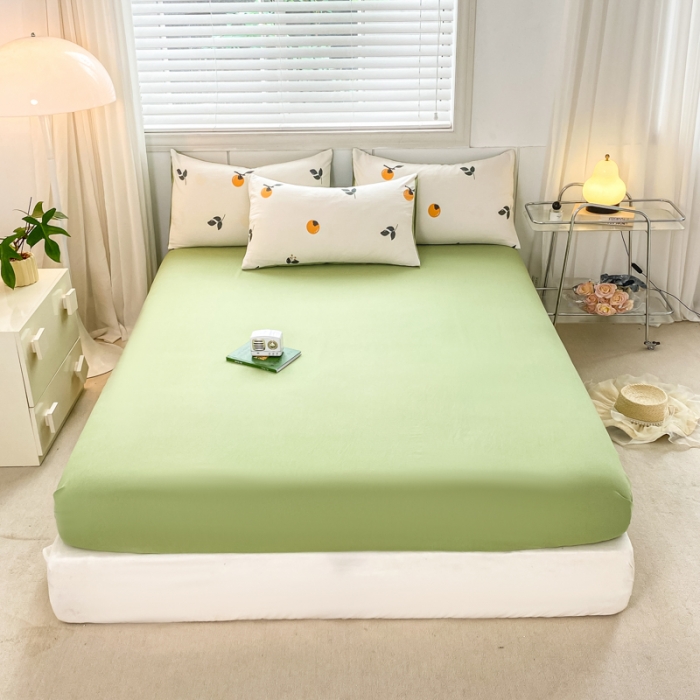 91家纺网 家纺一手货源 找家纺 雅阁尔 2023直播爆款水洗棉双层纱单品单床笠被套罩床垫套 心屿