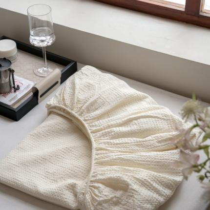 91家纺网 家纺一手货源 找家纺 （总）时光里 2023新款60支全棉华夫格单品床笠