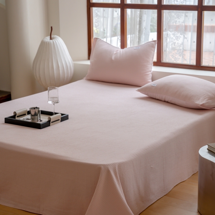 91家纺网 家纺一手货源 找家纺 （总）时光里 2023新款60支全棉华夫格单品枕套