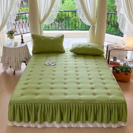 91家纺网 家纺一手货源 找家纺 （总）尊康家纺（原磊科） 2024新款郁金香系列亲肤奶昔白夹棉花边款床笠